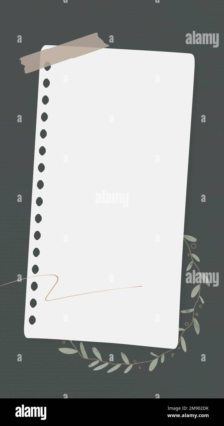 Blumenzettel Papier Handy-Tapete Vektor Stock Vektor