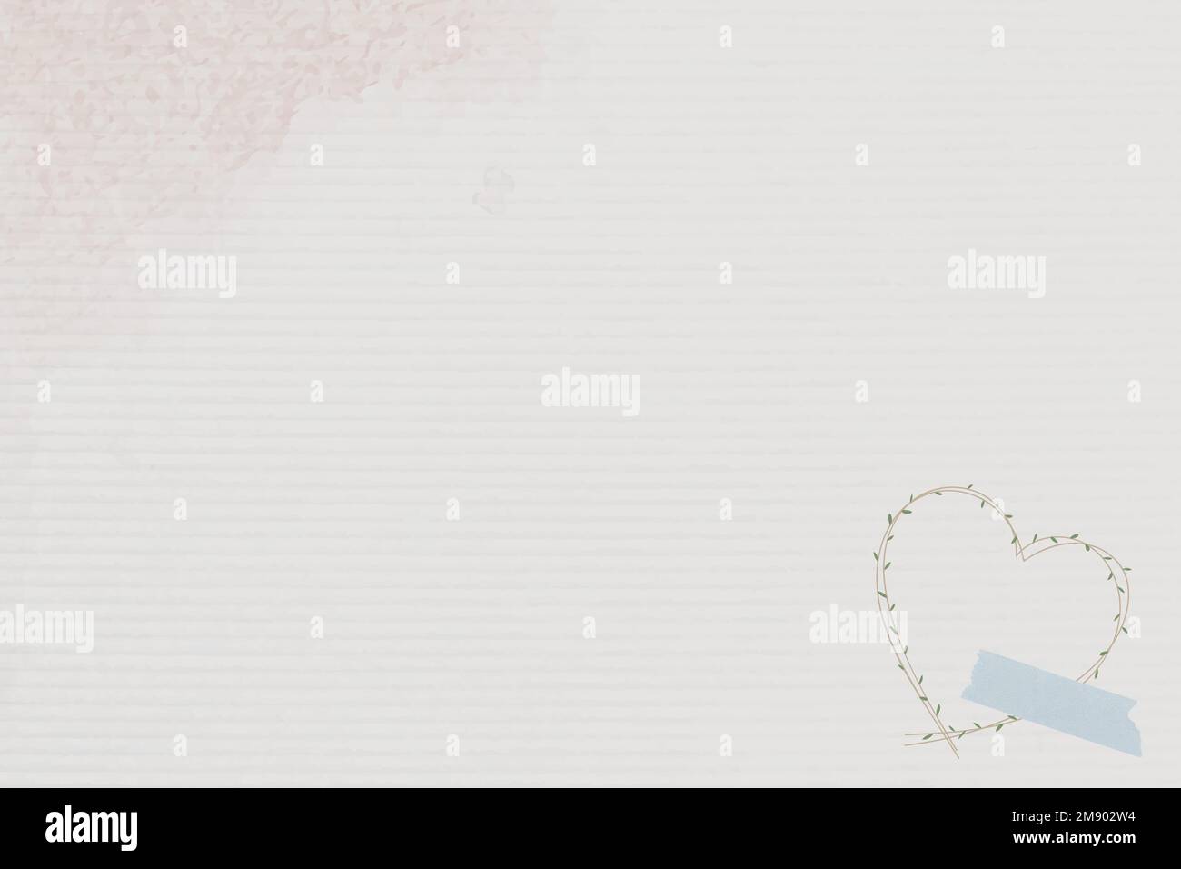 Kleiner Herzrahmen auf beigefarbenem Hintergrundvektor Stock Vektor