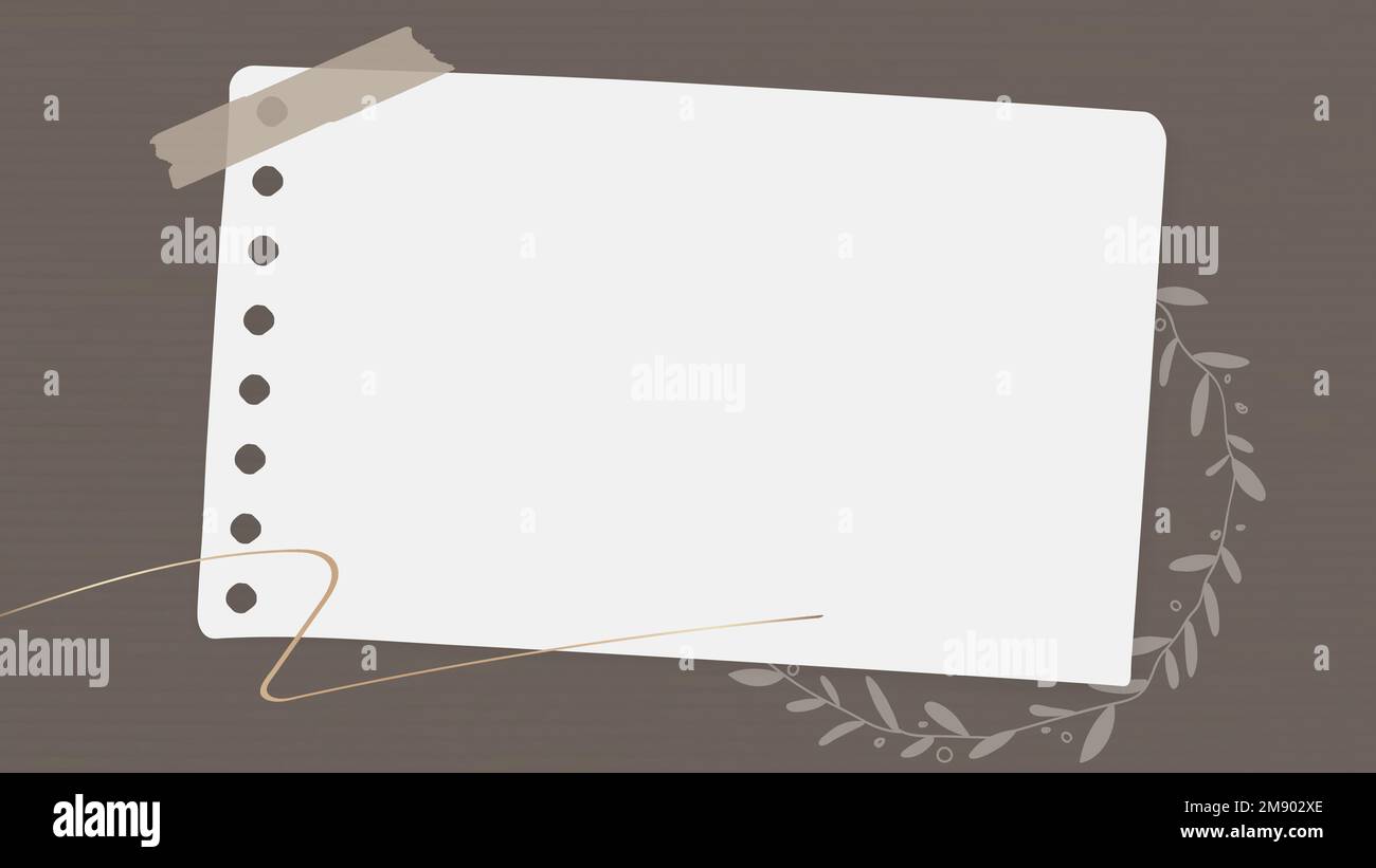 Vektor für Blumennotizen in Papierform Stock Vektor