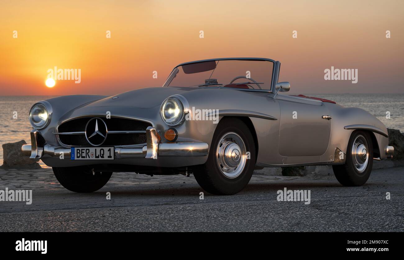 MERCEDES 300 SL ROADSTER-Oldtimer Stockfoto