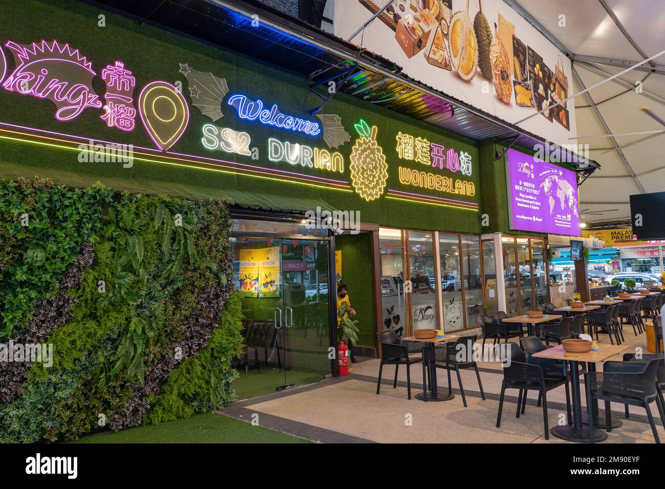 Kuala Lumpur, Malaysia - 13. Dezember 2022 - Durian Market Stockfoto