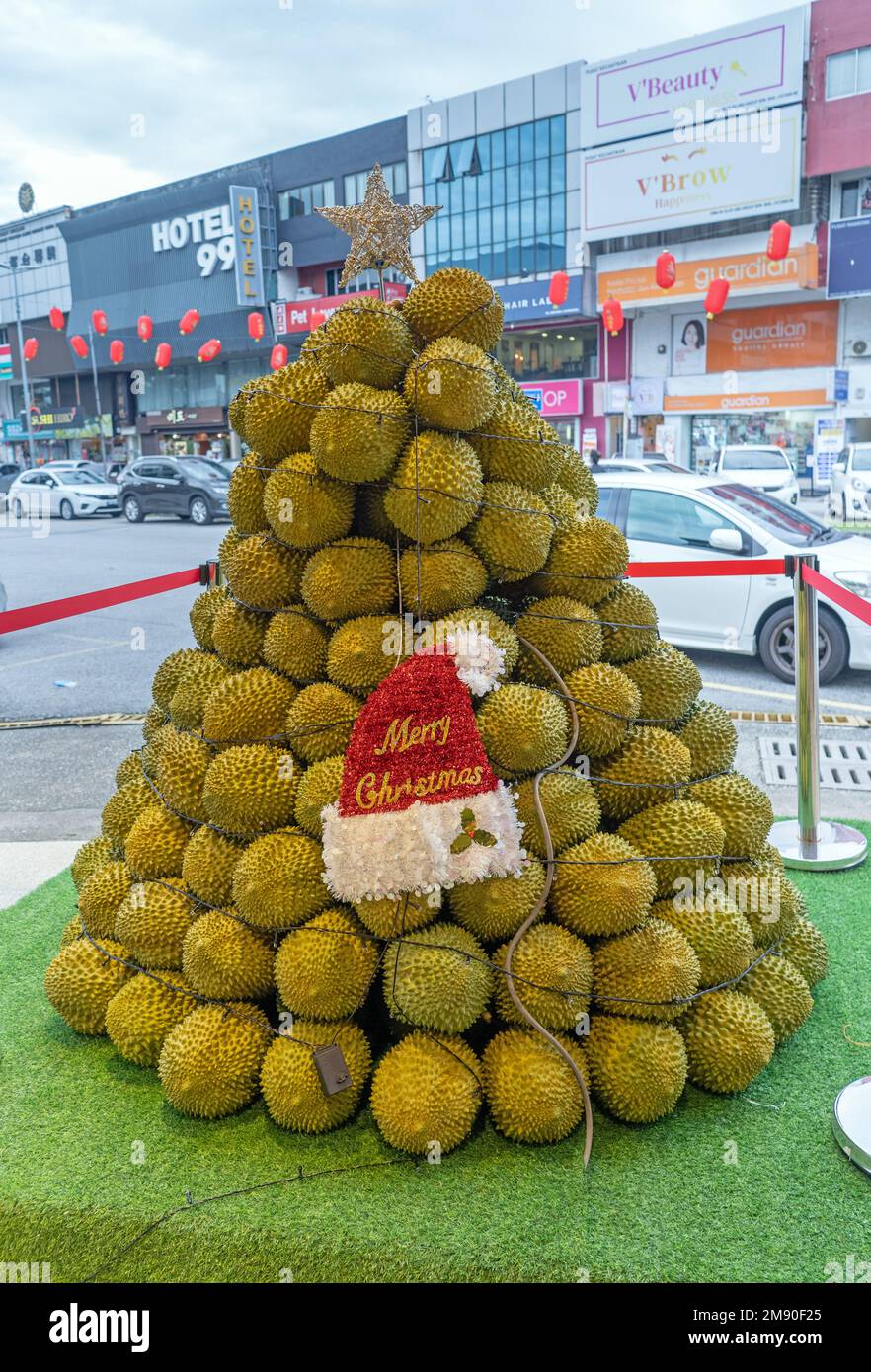 Kuala Lumpur, Malaysia - 13. Dezember 2022 - Durian Market Stockfoto