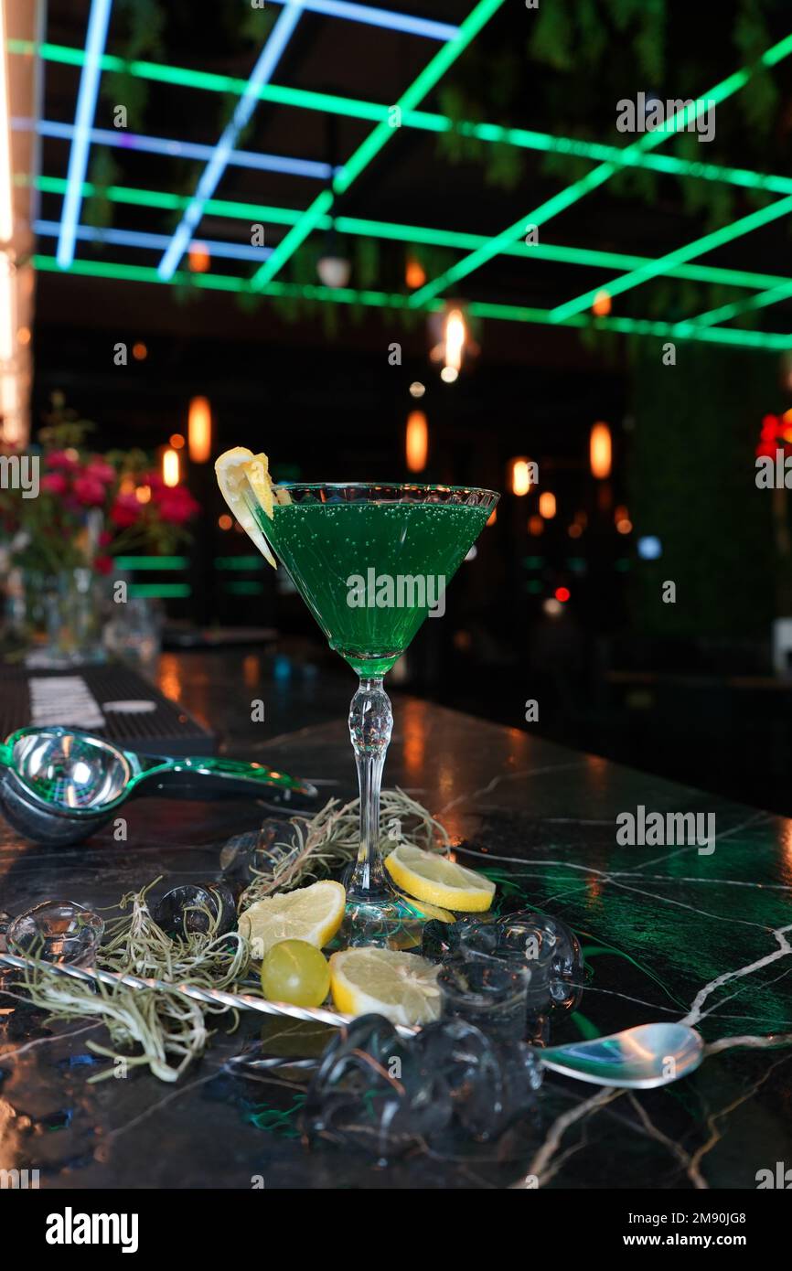 Cocktail und Shots B52 Foto-Lounge-Bar Stockfoto
