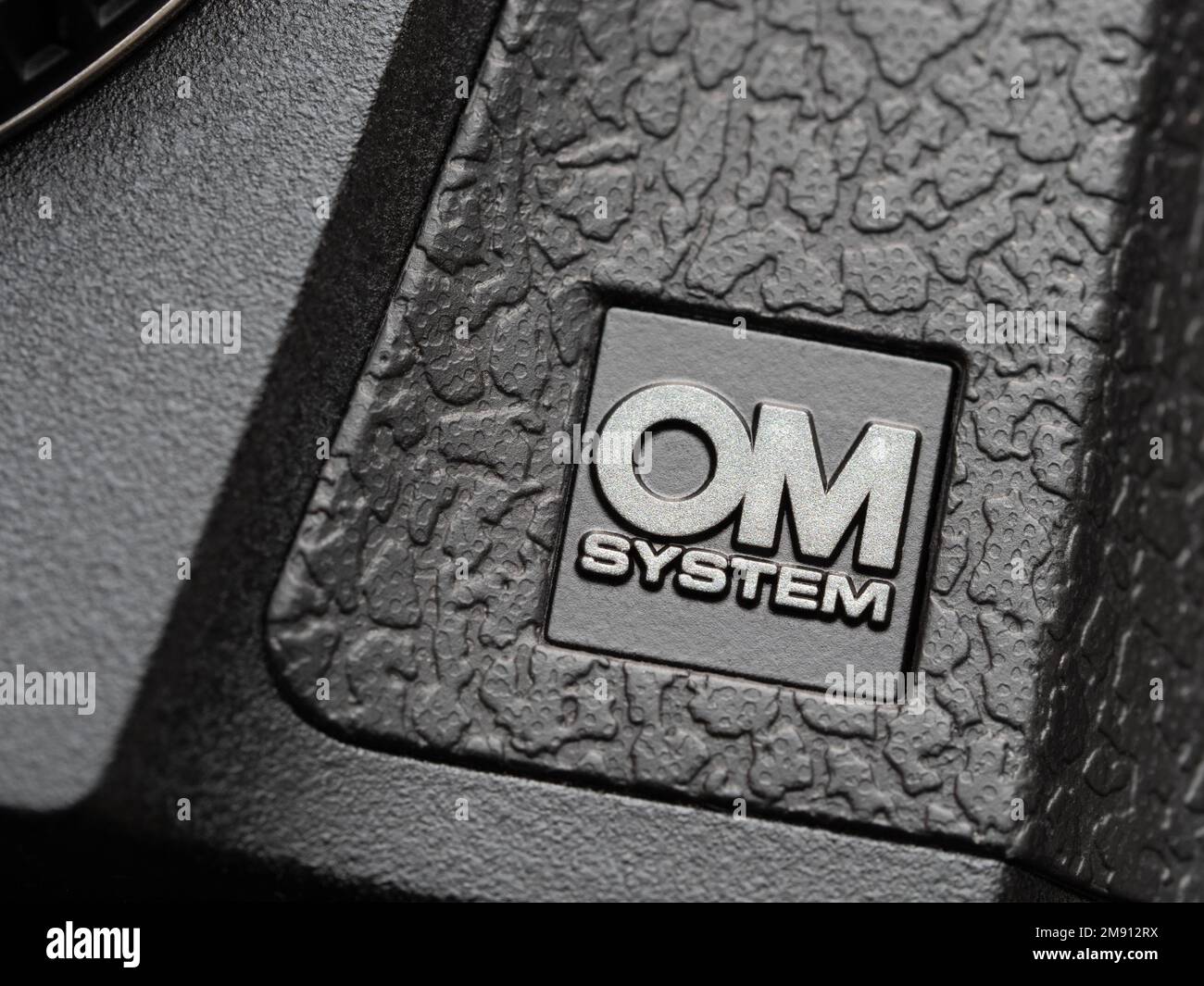 Galati, Rumänien - 12. Januar 2023: OM-System präsentiert die neue spiegellose M43-Kamera OM-1 für Fotografen vor Ort Stockfoto