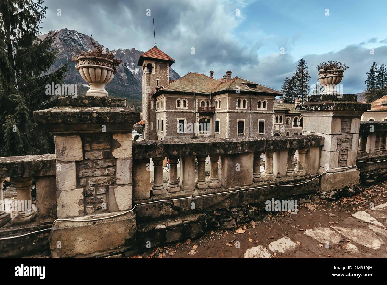 Burg Cantacuzino in Busteni Bergstadt Rumänien Stockfoto