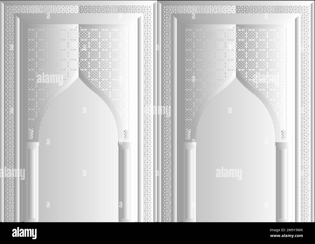 Vintage-Rahmen im arabischen Stil. Goldene Einband-, Grußkarten- oder Prospekthintergrundvorlagen für Bücher, Broschüren, Broschüren und Broschüren. Stock Vektor