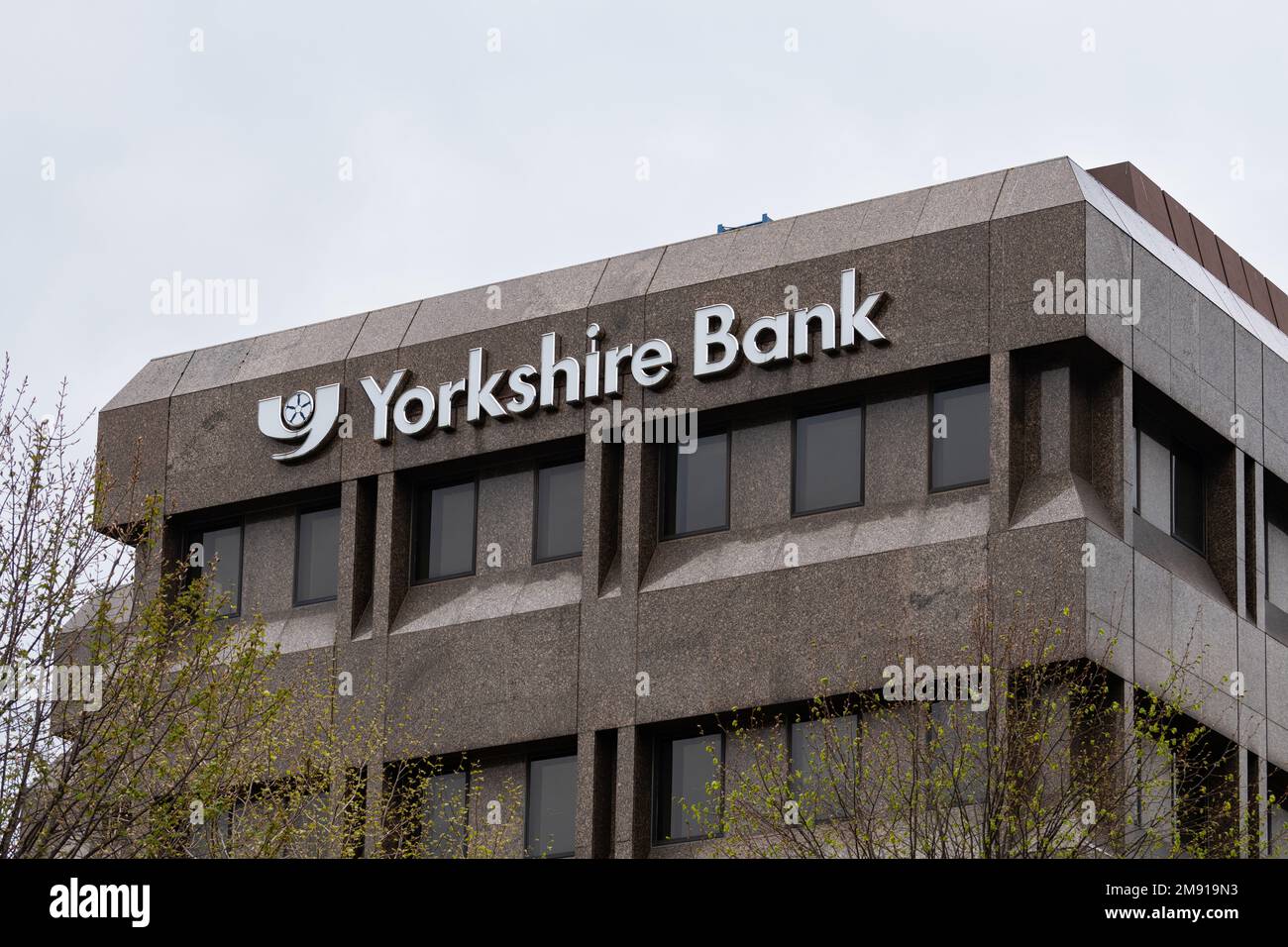 Yorkshire Bank Buildingm Merrion Way Leeds, Yorkshire, England, Großbritannien Stockfoto