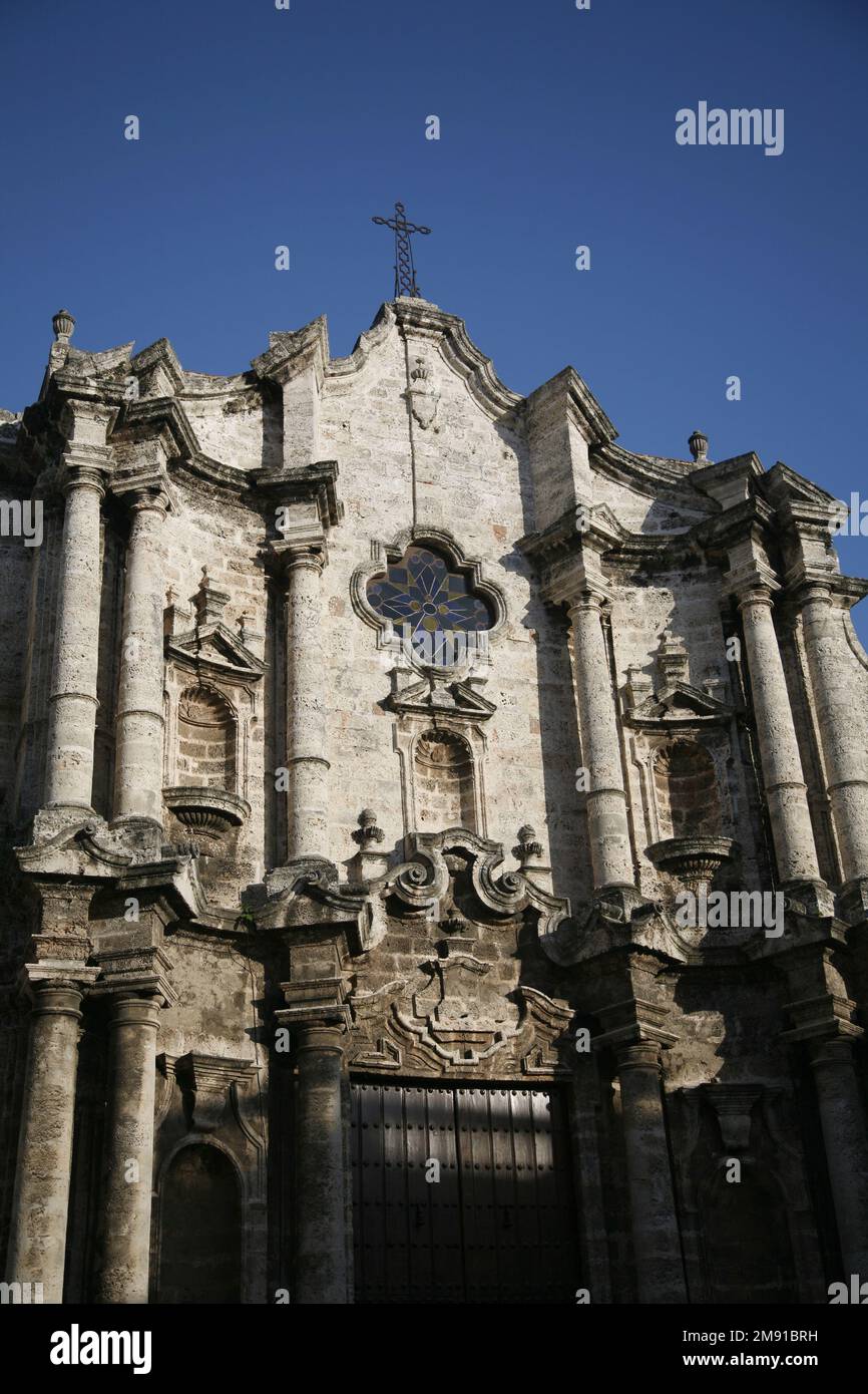 Kathedrale San Cristobal de la Habana, Kuba. Stockfoto