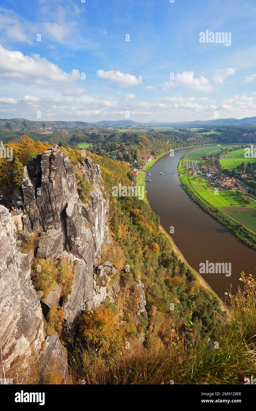 Der sächsische Schweizer Nationalpark Dresden Stockfoto