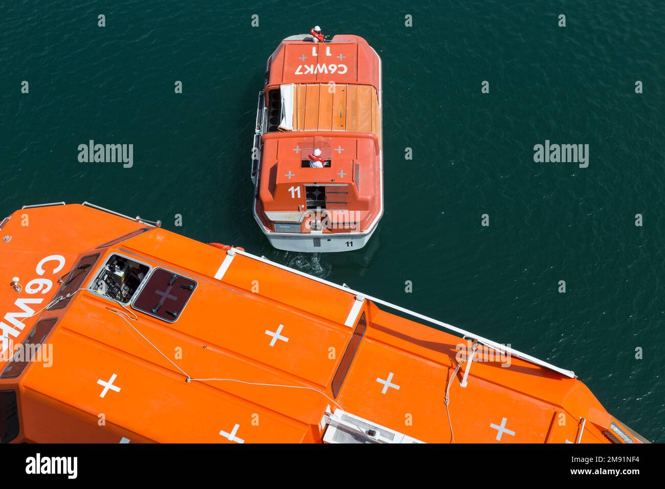 Rettungsboote Stockfoto