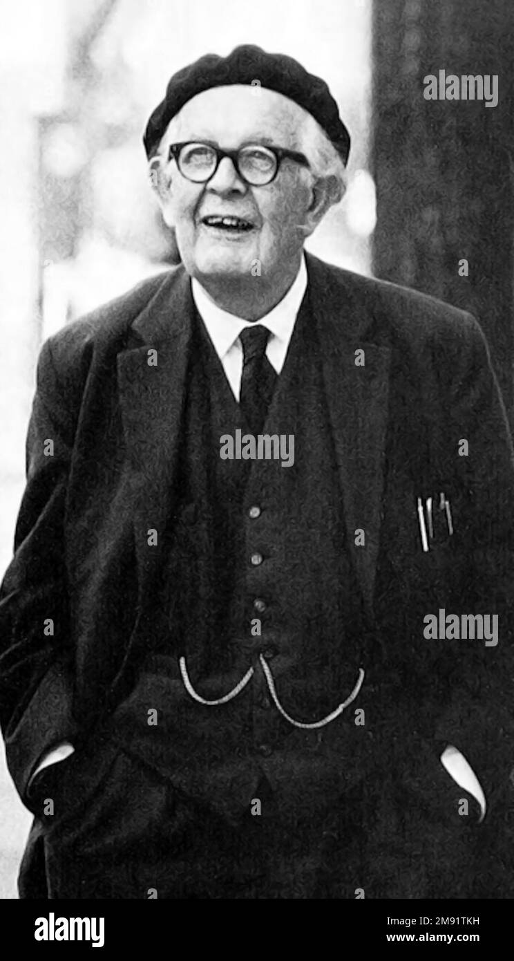 Jean Piaget. Porträt des Schweizer Psychologen Jean William Fritz Piaget (1896-1980), c. 1968 Stockfoto