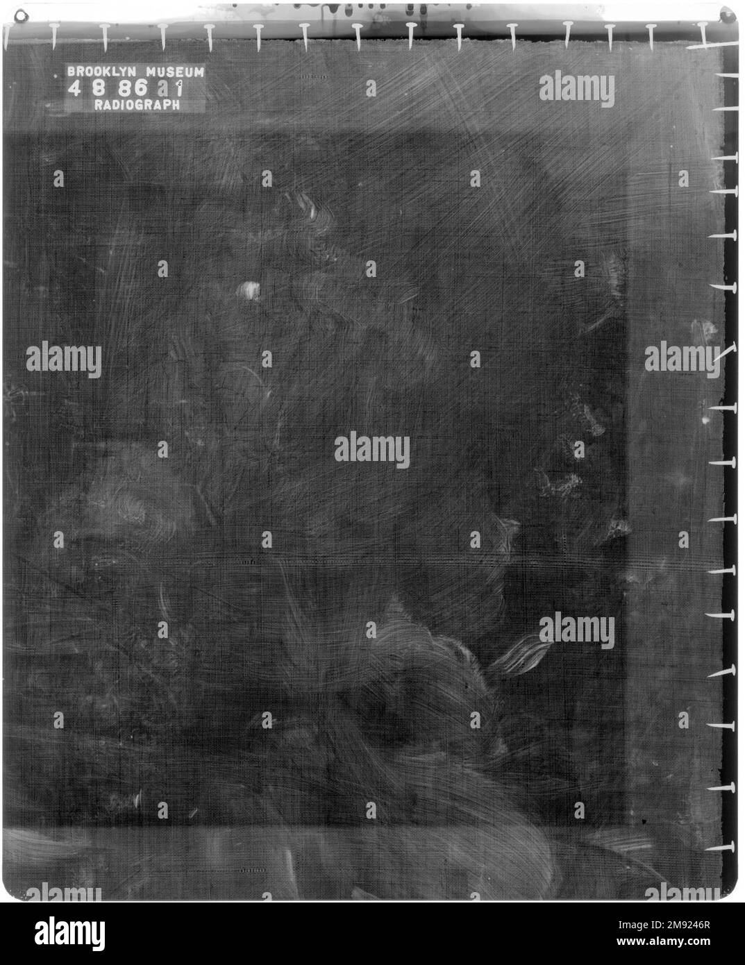 East River Park William Glackens (Amerikanisch, 1870-1938). East River Park, ca. 1902. Öl auf Leinwand, 25 7/8 x 32in. (65,7 x 81,3cm). William Glackens fand in den Parks von New York und den Stadtbewohnern, die sie besuchten, reichlich Themen. Hier stellte er die natürlichen Merkmale des East River Park und die Freizeitbeschäftigungen seiner Bewohner dar, in scharfem Kontrast zur geschäftigen industriellen Umgebung von Brooklyns Uferpromenade, die über das Wasser sichtbar ist. Für die vielen Einwanderer, die in kleinen, beengten Vierteln leben, dienten die städtischen Parks von Brooklyn und Manhattan als Zuflucht vor den schlechten Bedingungen und dem Überfluss Stockfoto