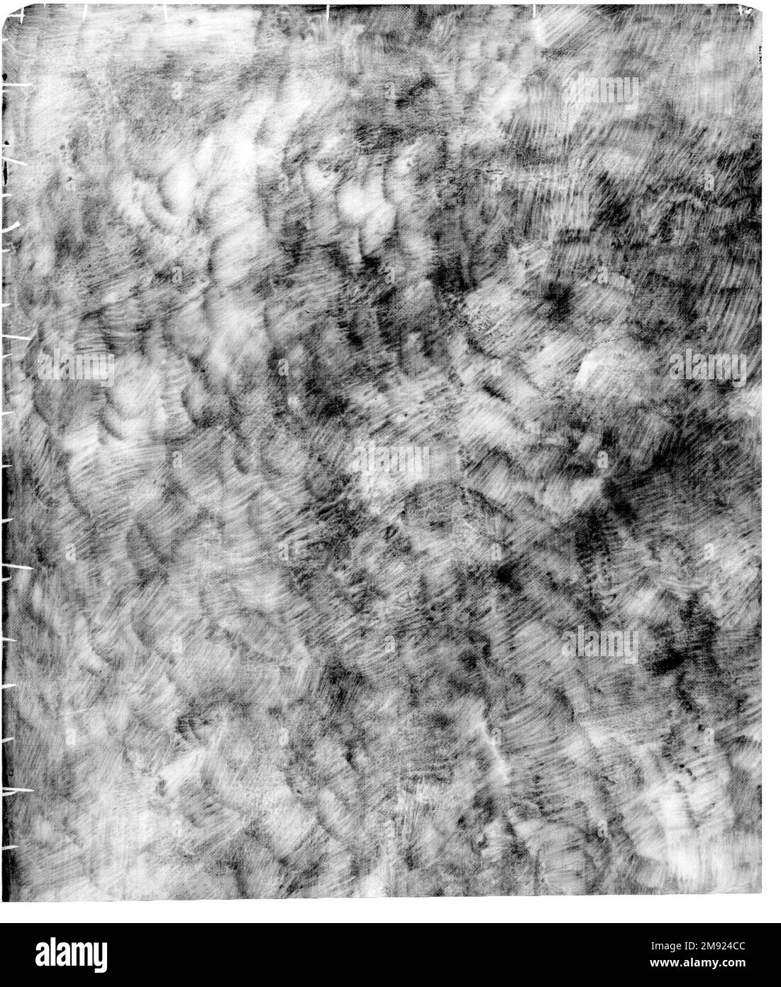 Mondschein Ralph Albert Blakelock (Amerikanisch, 1847-1919). Mondlicht, ca. 1885-1889. Öl auf Segeltuch, 27 1/16 x 32 Zoll (68,7 x 81,3 cm). Ralph Albert Blakelock hat 1869 und 1871 zahlreiche Touren durch den amerikanischen Westen unternommen und ihn dazu inspiriert, viele Jahre lang Indianer zu malen. Er war einer der ersten Maler, die von einer „dokumentarischen“ Behandlung indianischer Ureinwohner abbrachen und sich stattdessen dafür entschieden, sie in schwer lesbaren Gruppen in dunklen und stimmungsvollen Mondlichtern zu beschreiben. Dieser Ansatz markierte seine Landschaft sofort als amerikanisch, hinterließ aber die Geschichte der aktiven Fantasie seines verstorbenen Ni Stockfoto