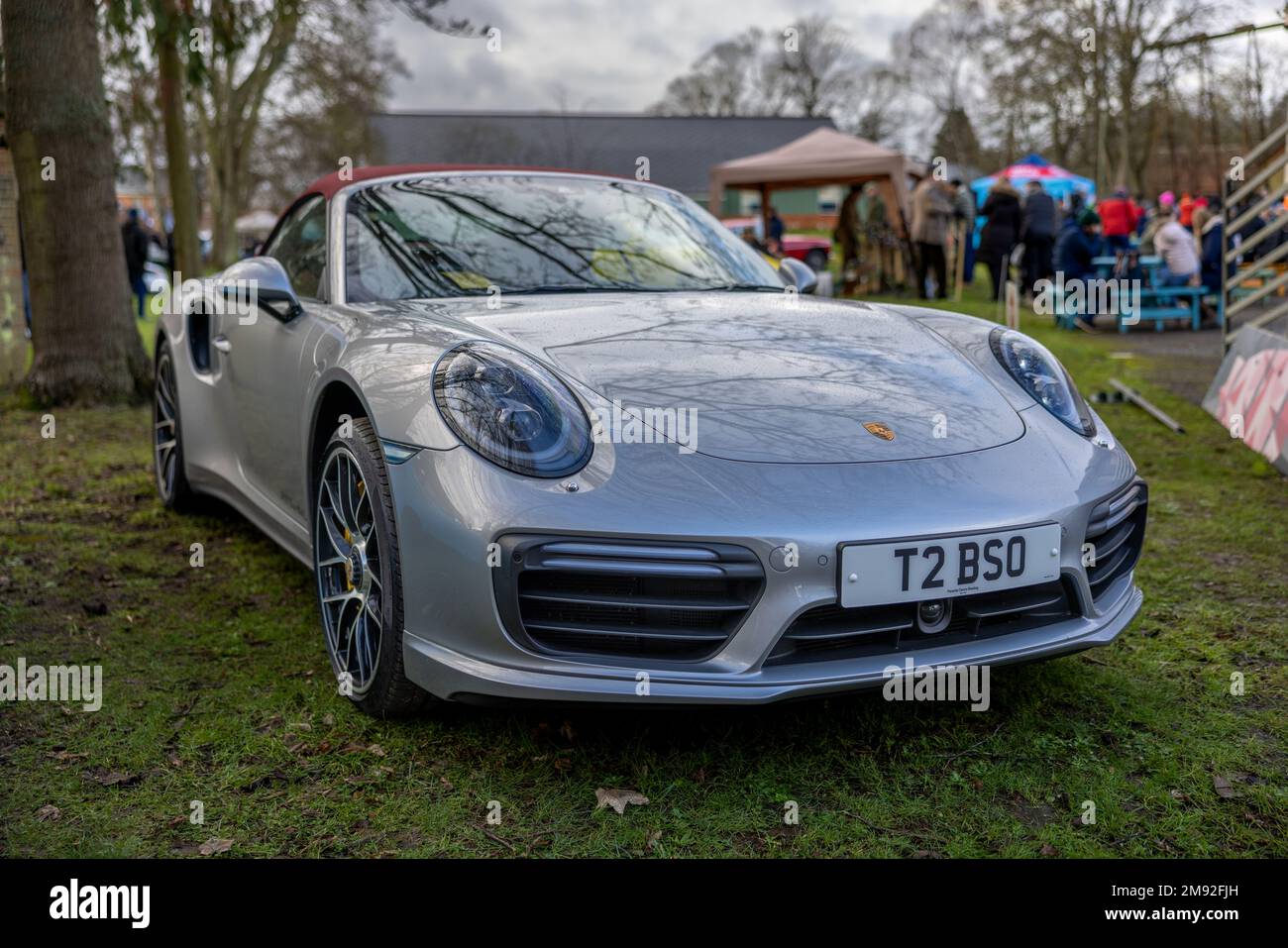 2016 Porsche 911 Turbo S „T2 BSO“ auf der Januar-Scramble im Bicester Heritage am 8. Januar 2023. Stockfoto