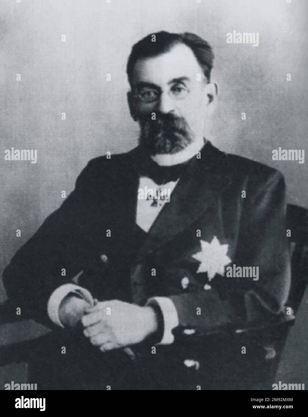 Wassilien Iwanowitsch Razumowsky - russischer Chirurg, Doktor der Medizin Ca. 1909 Stockfoto