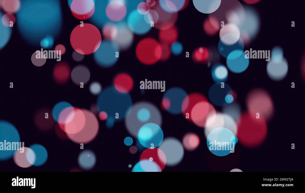 Bunte Bokeh-Partikel. Computer erzeugt 3D Rendering Stockfoto