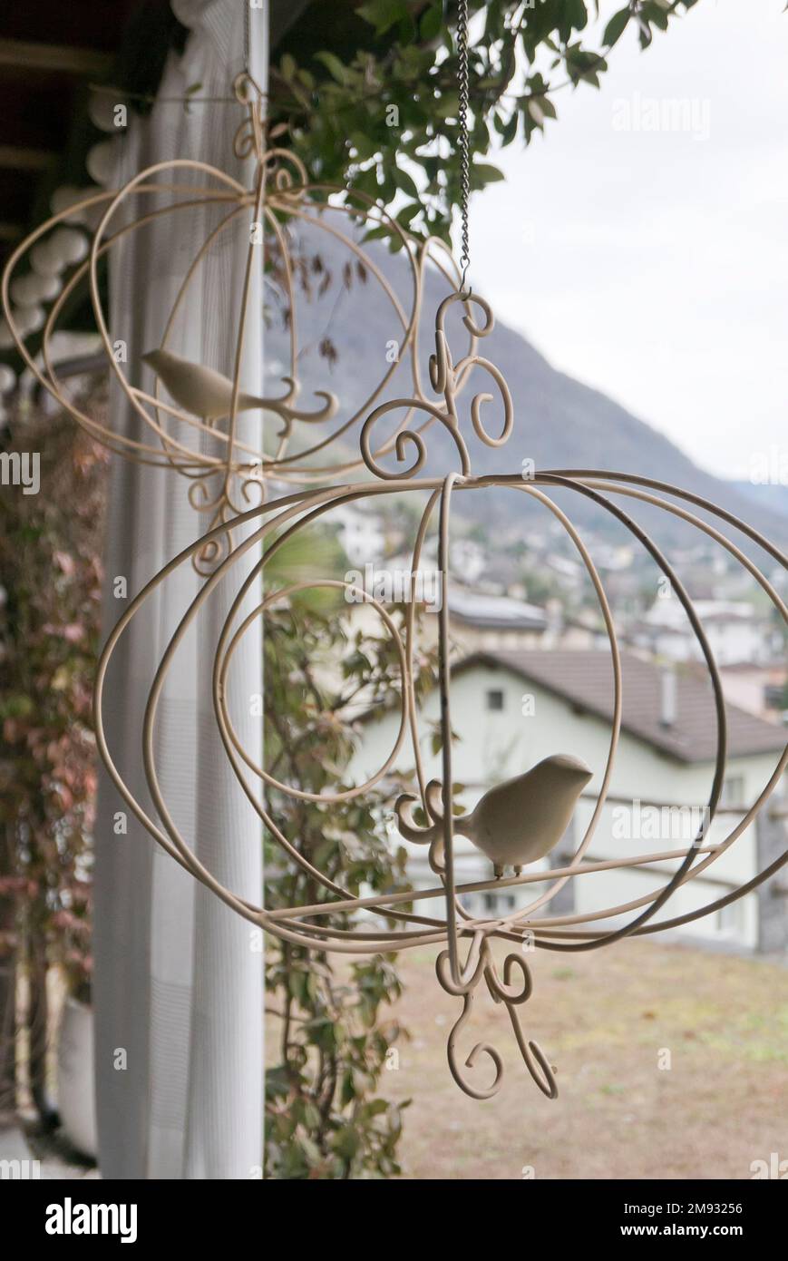 Freiheitskonzept, Vogel im Käfig Stockfoto