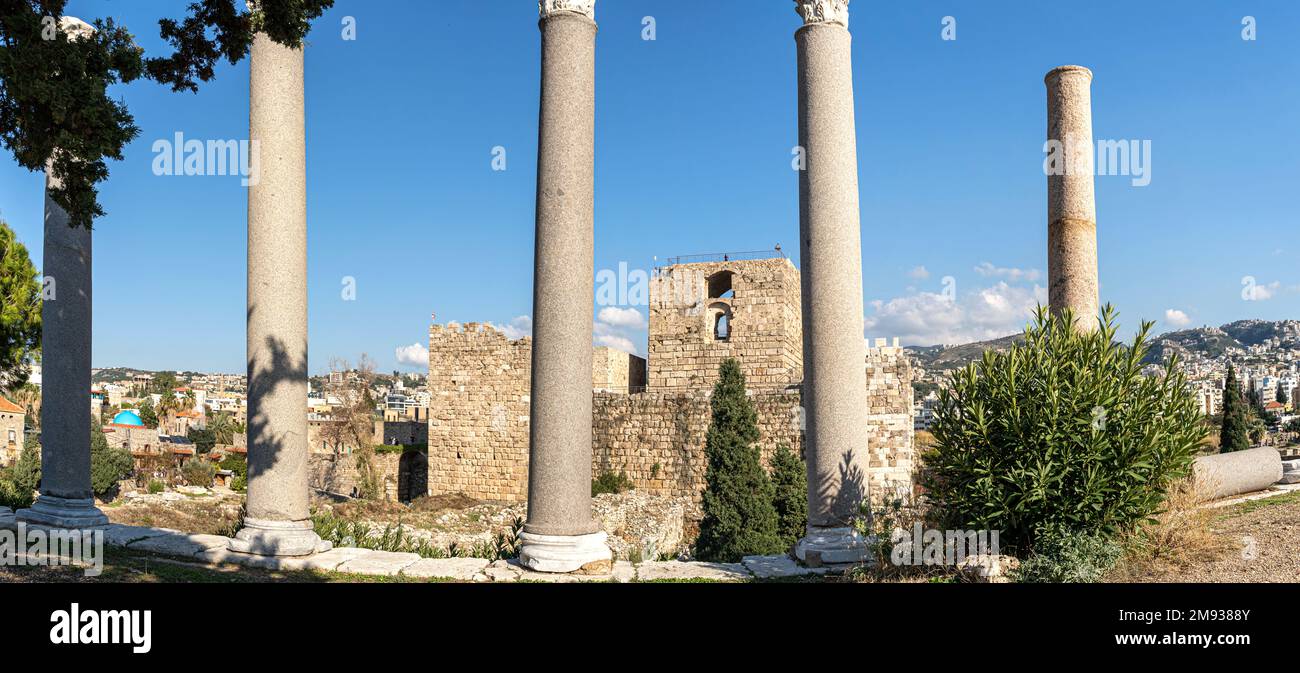 Die älteste Stadt der Welt, Byblos, Libanon Stockfoto
