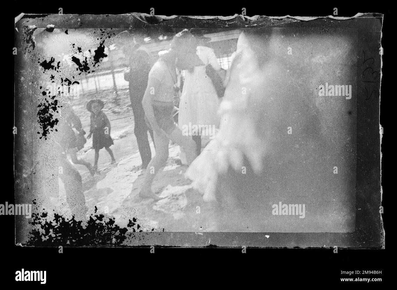 Bathers, Coney Island, Brooklyn George Bradford Brainerd (Amerikanisch, 1845-1887). , Ca. 1885. Trockene negative Platte ca. 1885 Stockfoto