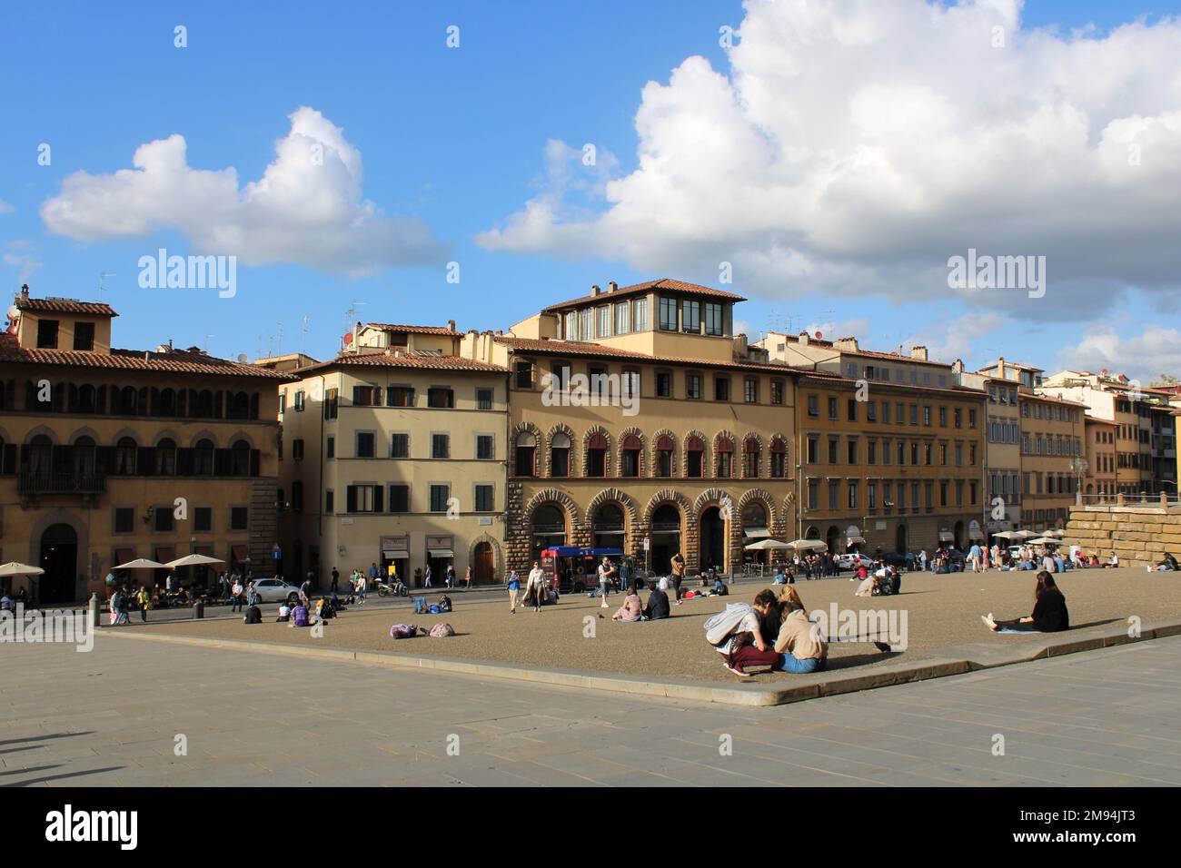 Piazza Pitti Palast, Florenz, Italien. Stockfoto