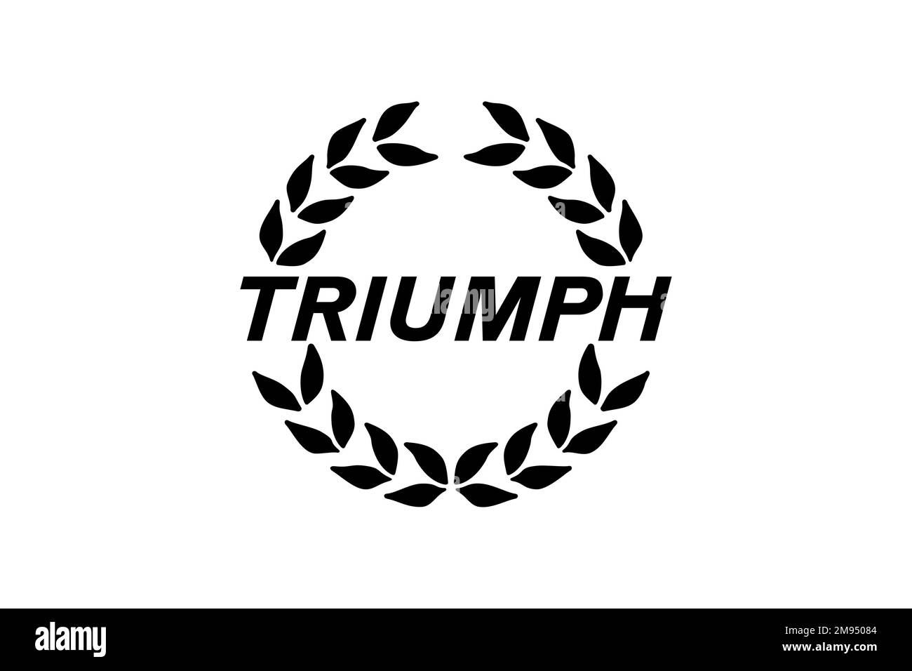 Triumph Motor Company, Logo, Weißer Hintergrund Stockfoto