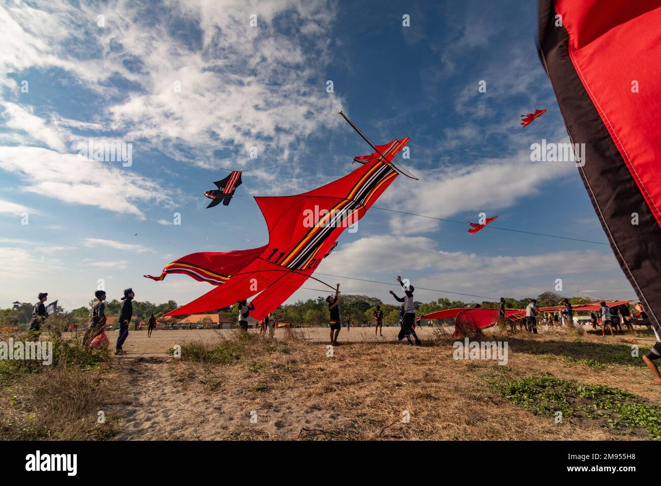 Mertasari Kite Festival 2019. Sanur, Bali Stockfoto