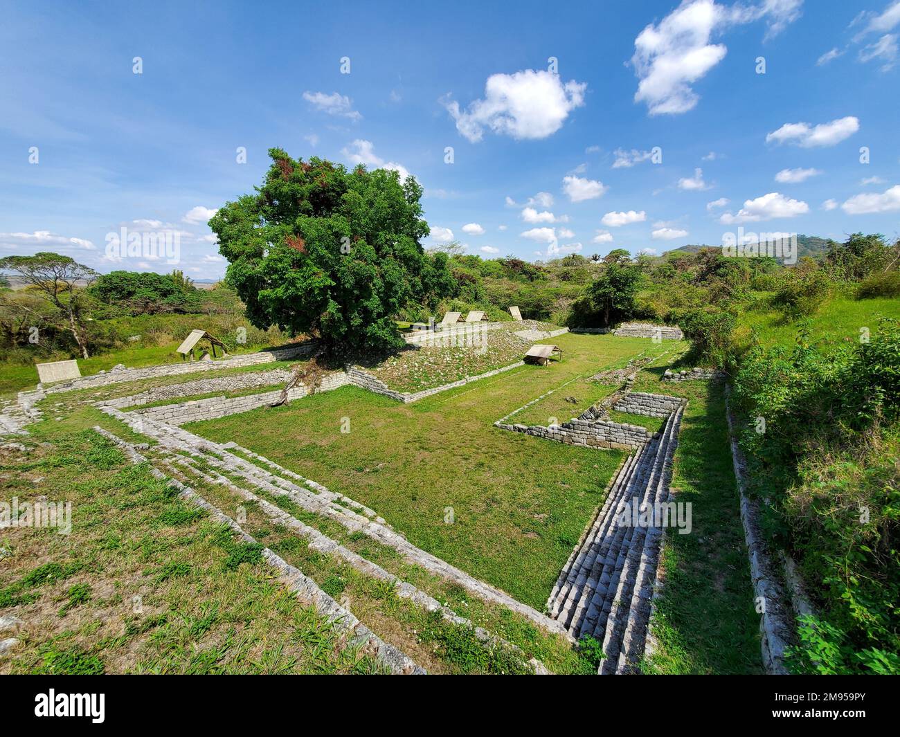 Chinesische maya-Ruinen in der Nähe des Montebello-Sees, Chiapas, Mexiko Stockfoto