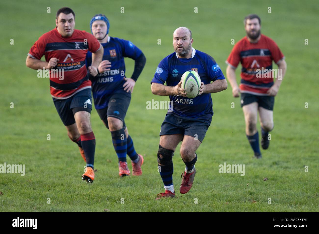 rugby-Spiel, Mannschaftssport Stockfoto