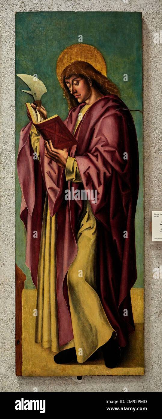 S. Taddeo olio su tavola pittore tirolese della fine del XV secolo