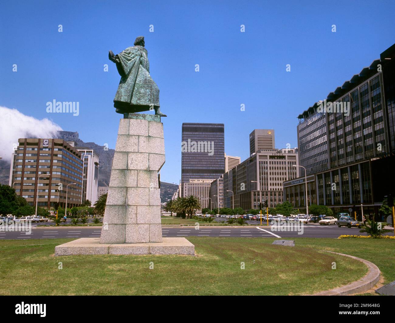 BARTHOLOMEW DIAZ Denkmal für den portugiesischen Entdecker, der erste Europäer, der das Kap der Guten Hoffnung in Kapstadt, Südafrika, gesehen hat. Stockfoto