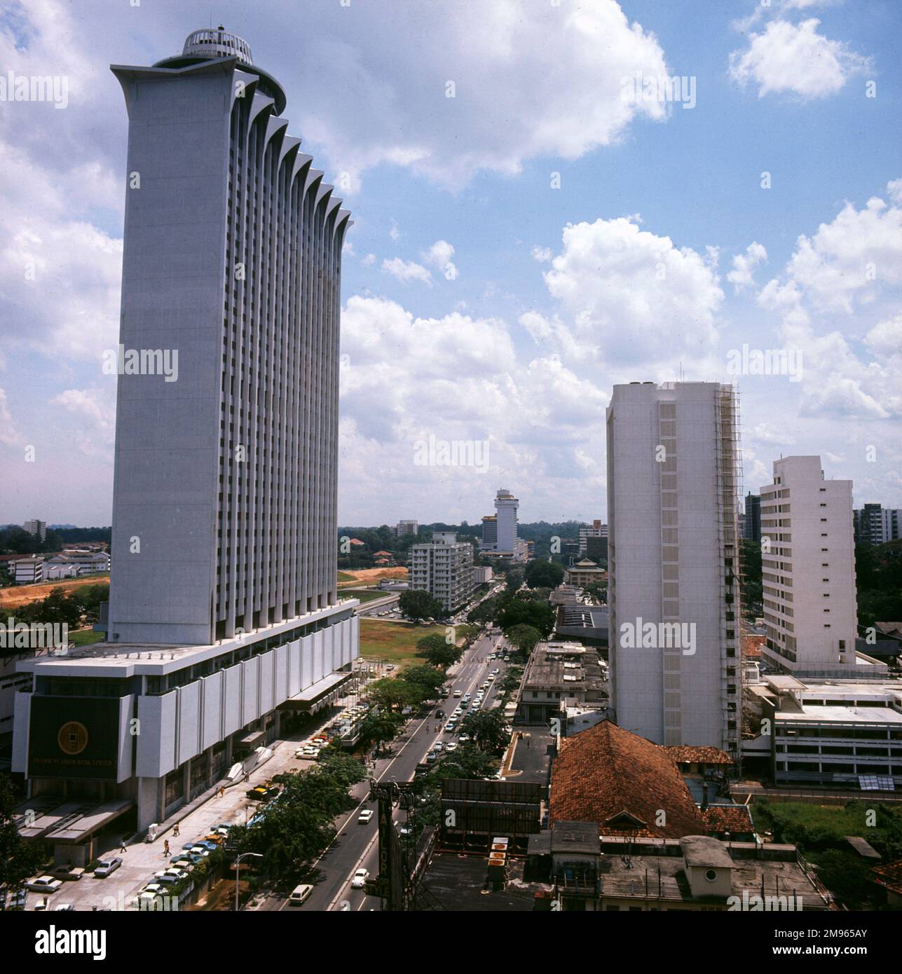 Singapur, Orchard Road, mit dem Mandarin Hotel auf der linken Seite. Stockfoto