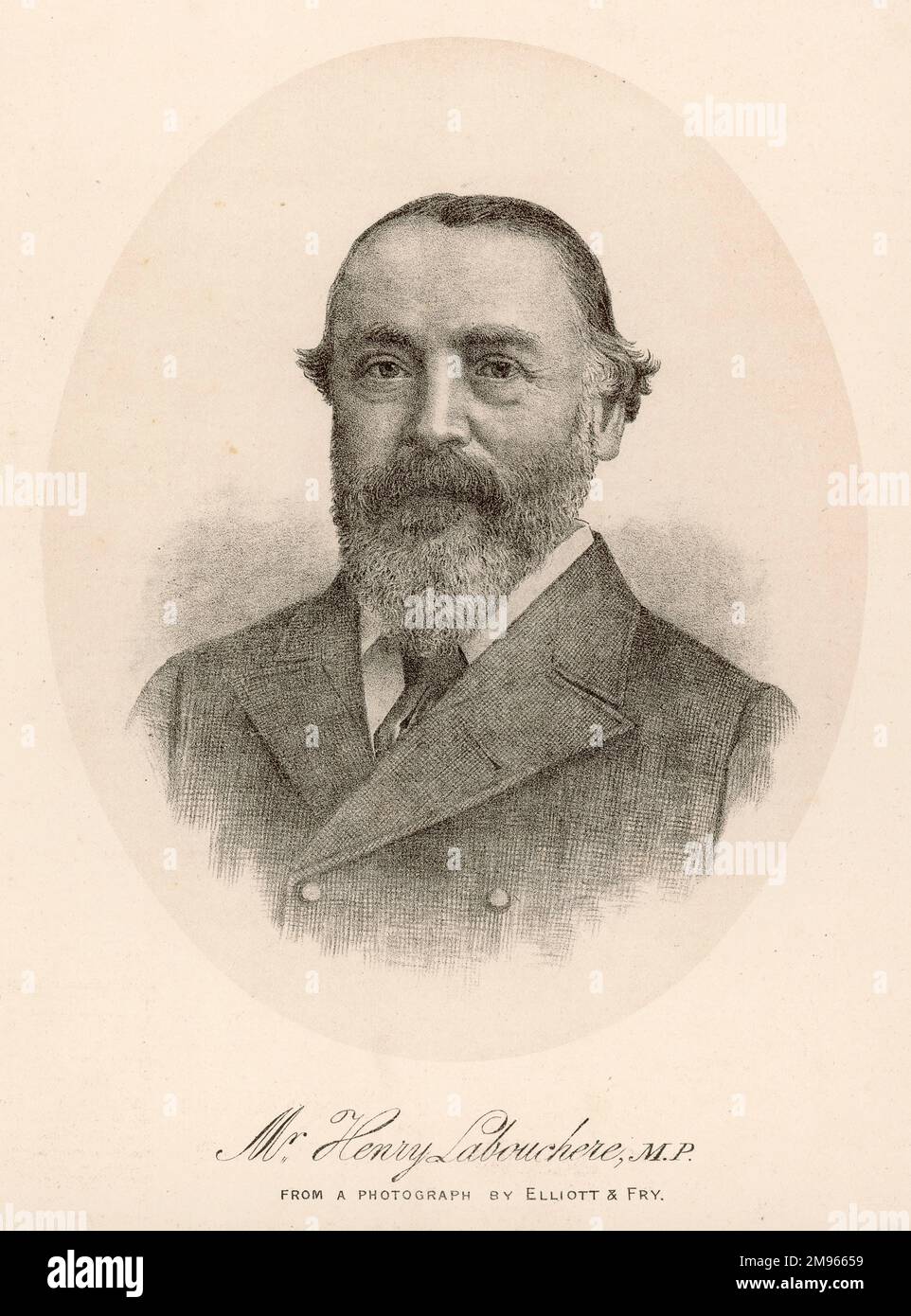 HENRI DU PRE LABOUCHERE Journalist und liberaler Politiker. Ich habe das Wochenjournal "Wahrheit" gegründet. Stockfoto