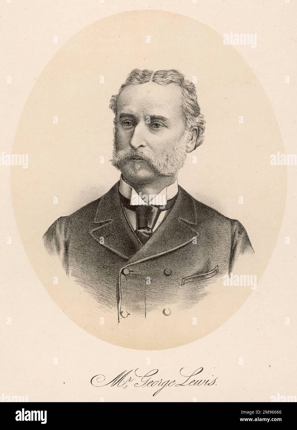 Sir George Henry Lewis (1833-1911) Gesellschaftsanwalt. Er handelte in vielen sensationellen viktorianischen Fällen und repräsentierte schließlich den Prinzen von Wales und andere Mitglieder der Gesellschaft. Stockfoto