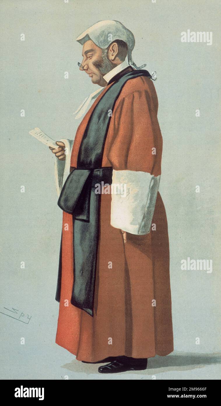 ARCHIBALD LEVIN SMITH, englischer Richter (hier 3. kommissar im Fall zwischen The Times und Charles Stewart Parnell und anderen irischen Nationalisten im Jahr 1888). Stockfoto