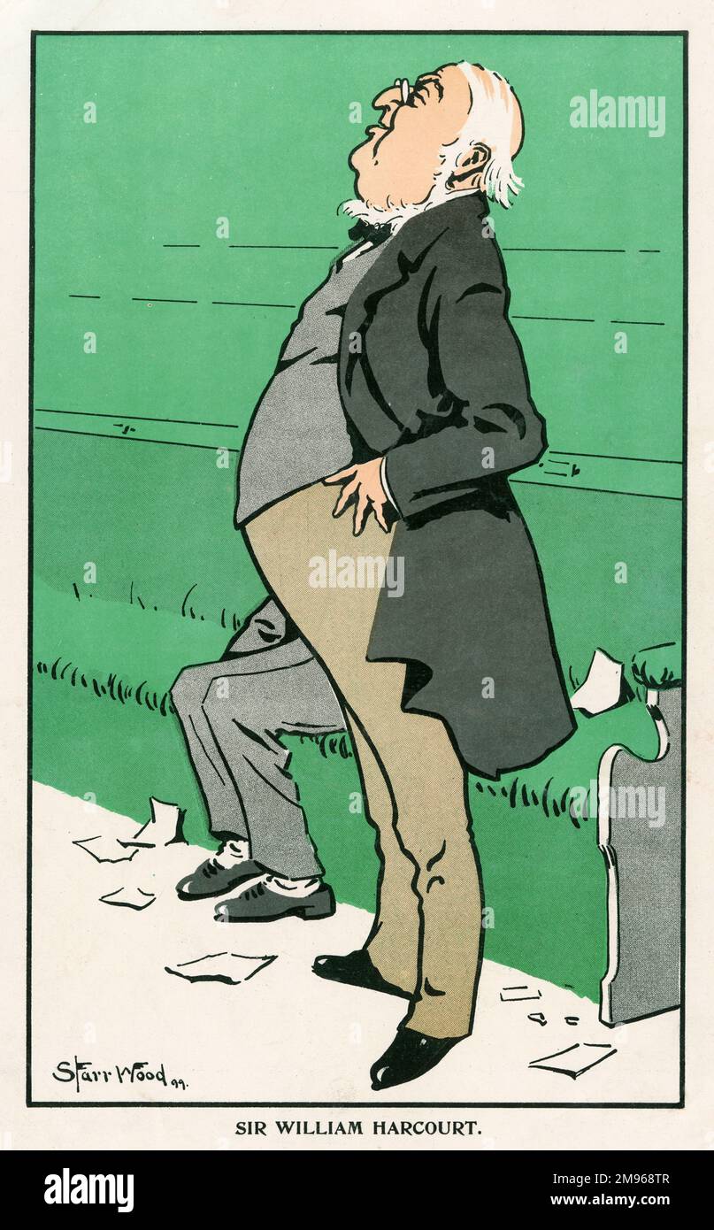 Sir William George Granville Venables Vernon Harcourt (1827 - 1904). Englischer Politiker - Schatzkanzler. Stockfoto