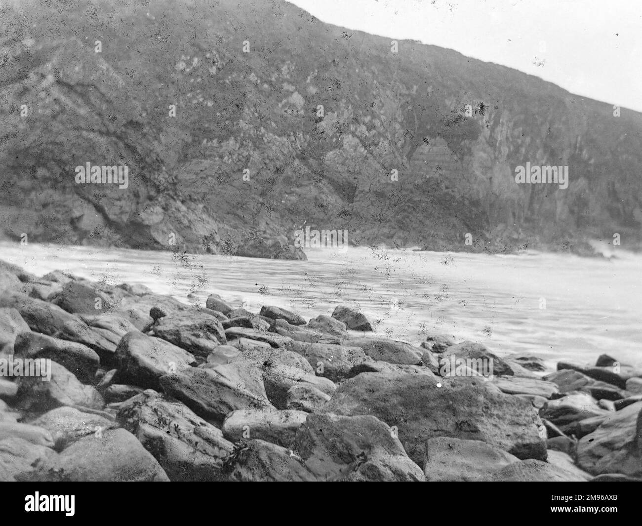 Flut im Hafen von Solva, Pembrokeshire, Dyfed, Südwales. Stockfoto