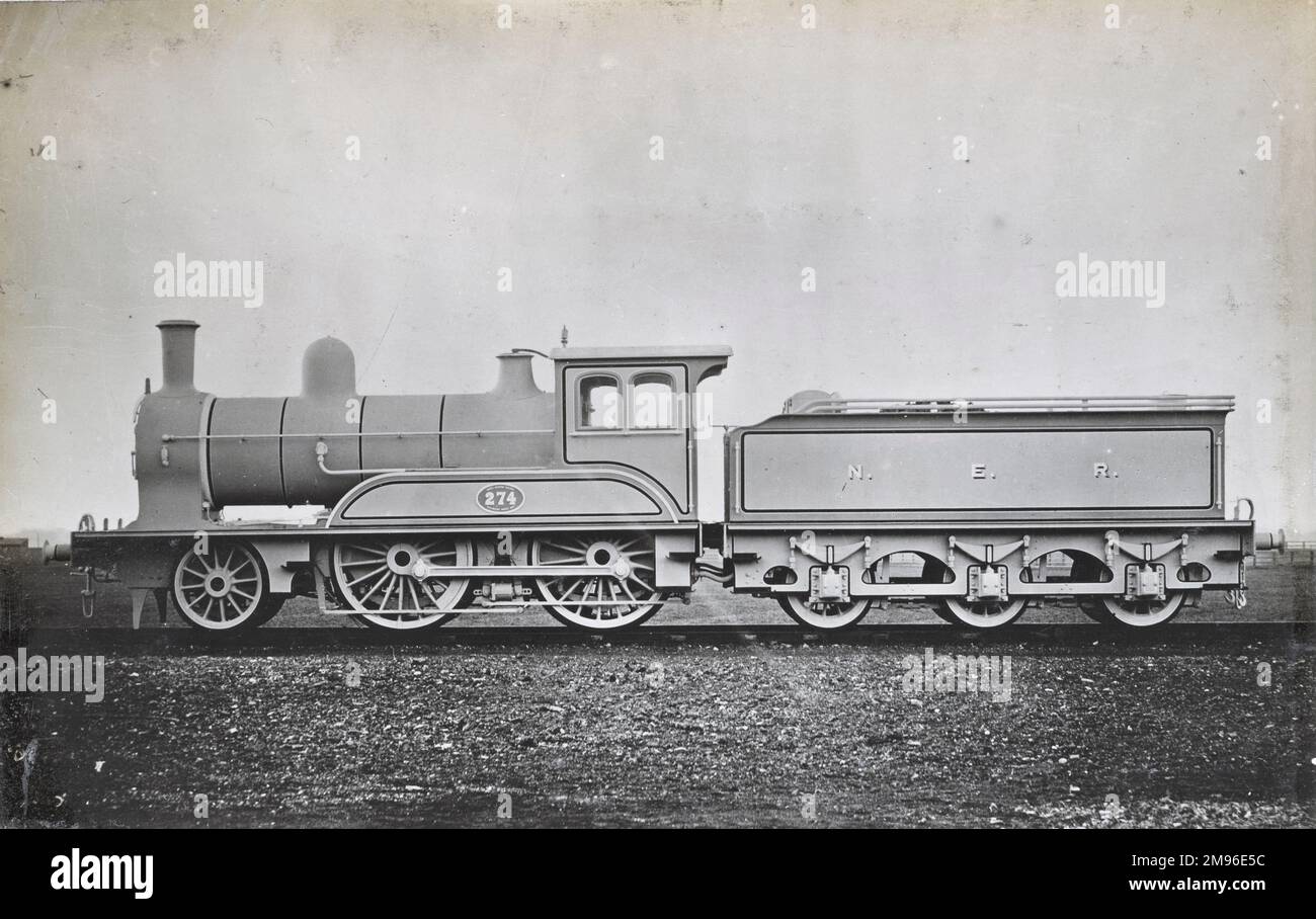 Lokomotive Nr. 274 2-4-0 Stockfoto