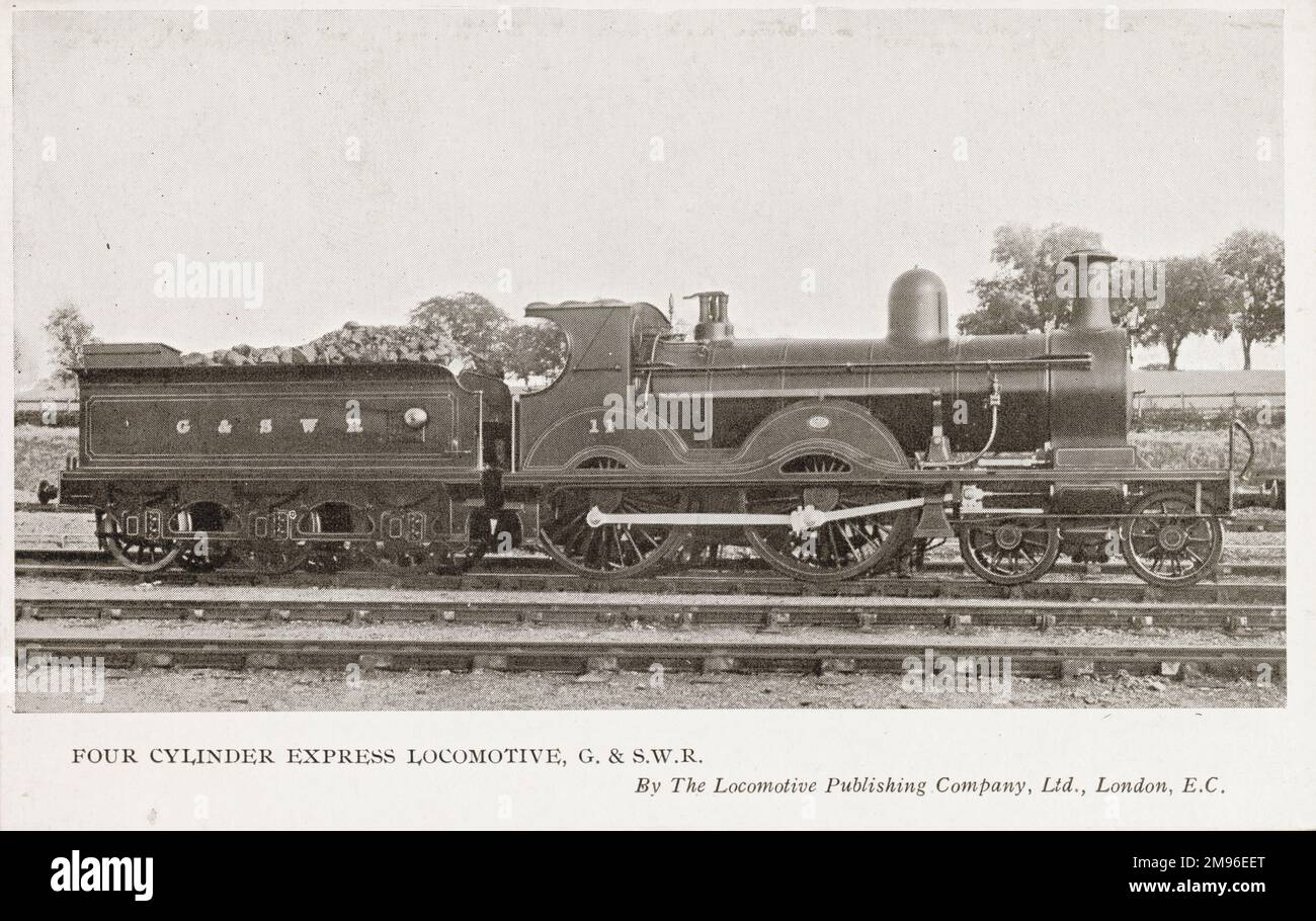 Lokomotive Nr. 11, Vierzylinder-Express Stockfoto