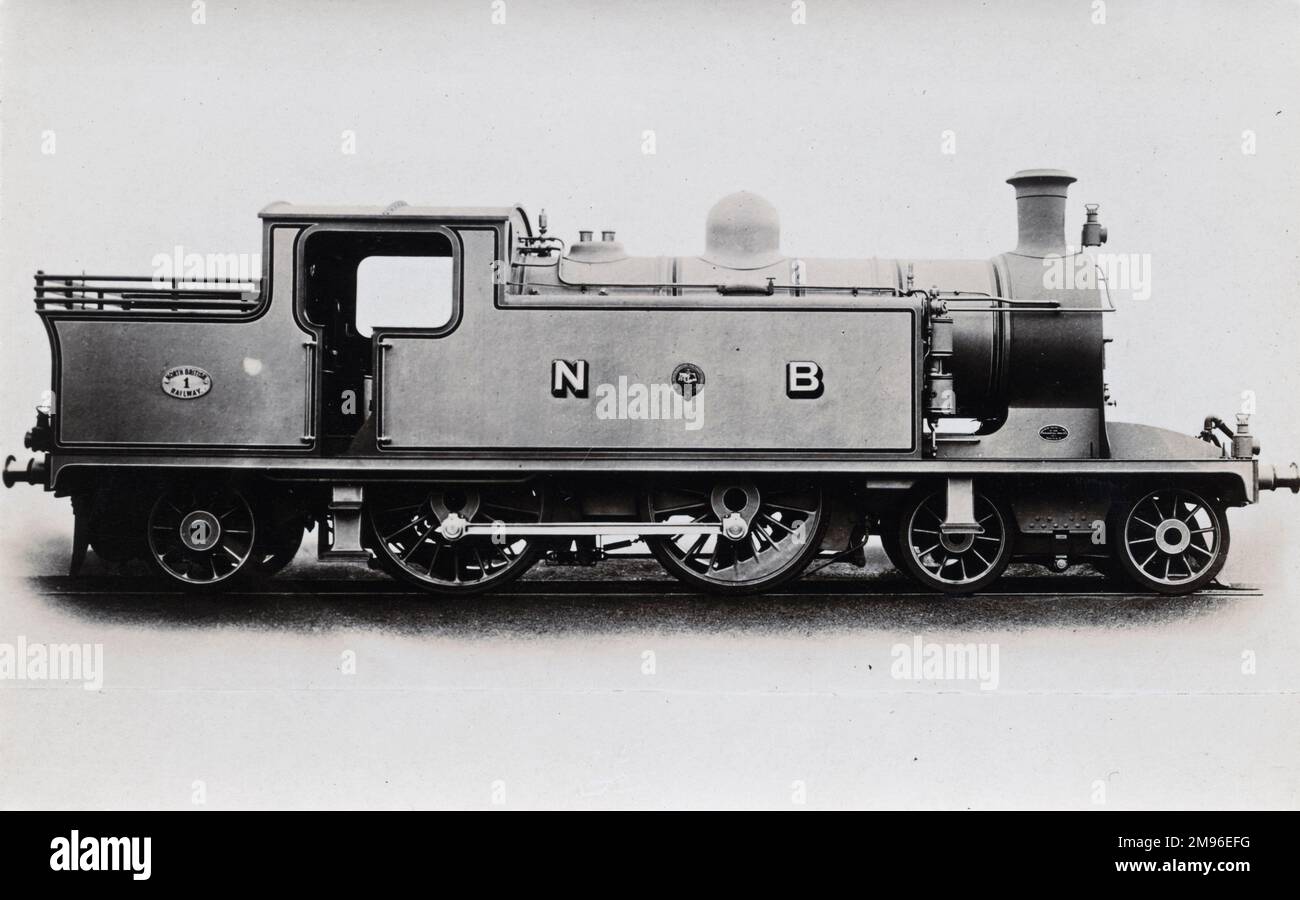 Lokomotive Nr. 1 4-4-2 Stockfoto