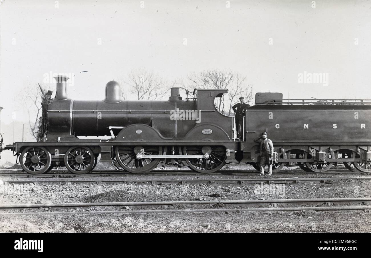 Lokomotive Nr. 110 4-4-0 Stockfoto