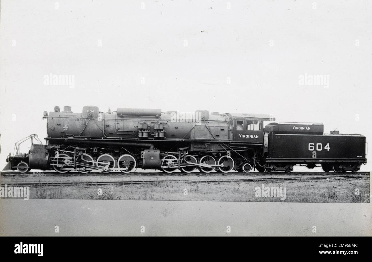 Lokomotive Nr. 604 2-8-8-2 Stockfoto