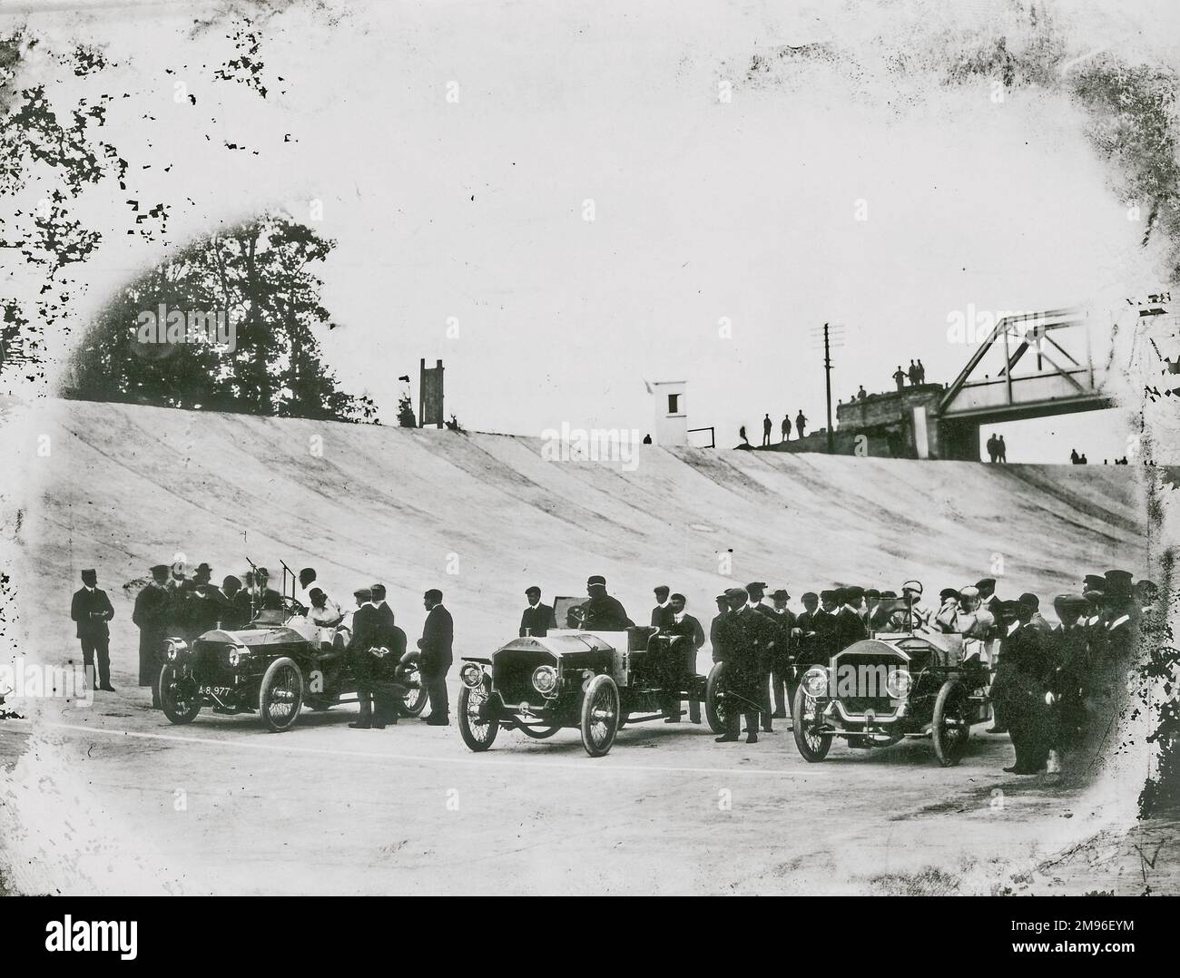 Brooklands Motor natürlich 24 Stunden Ausdauer-Rekord, Trio der 6-Zylinder abgestreift 65 PS Napiers Stockfoto