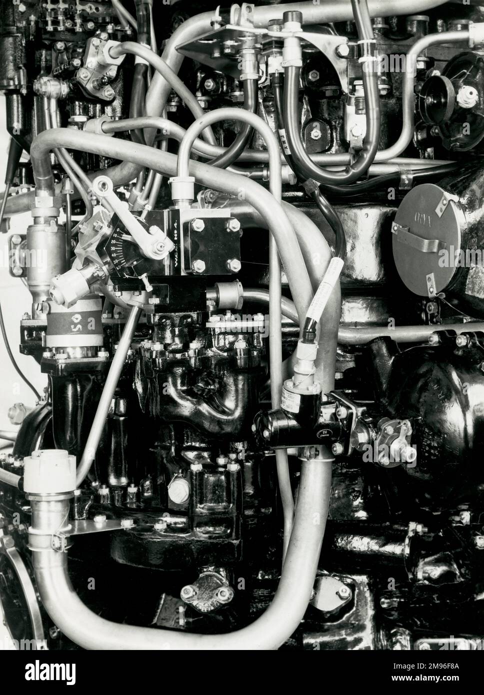 Eland 503 für Westminster Hubschrauber, EL 124 port Motor Stockfoto