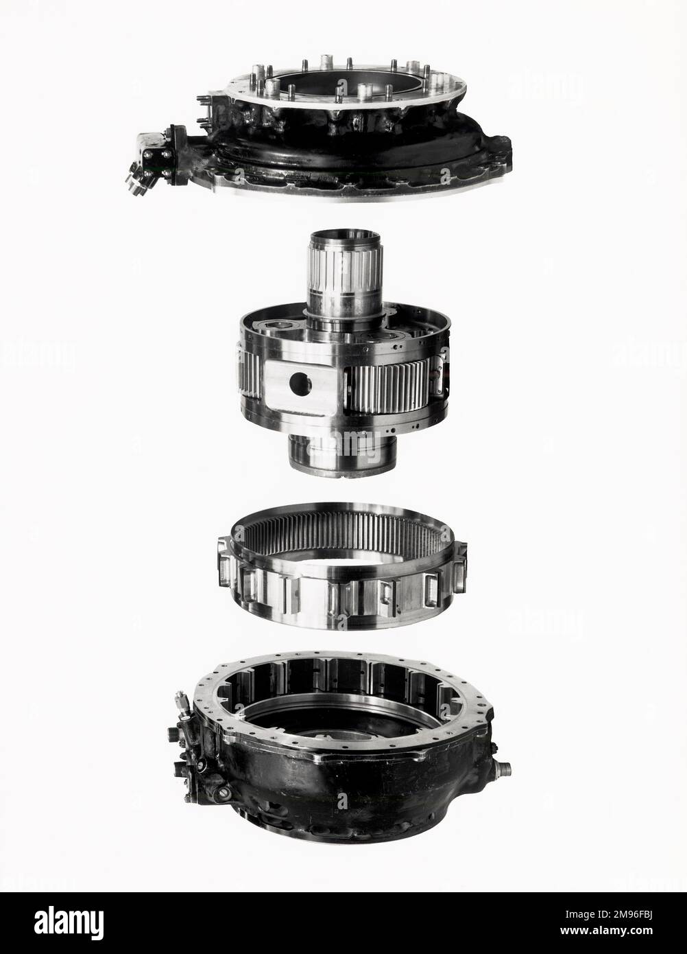 Napier Gazelle 1.260/2.000 shp kostenlos Turbine Motorkomponenten Stockfoto