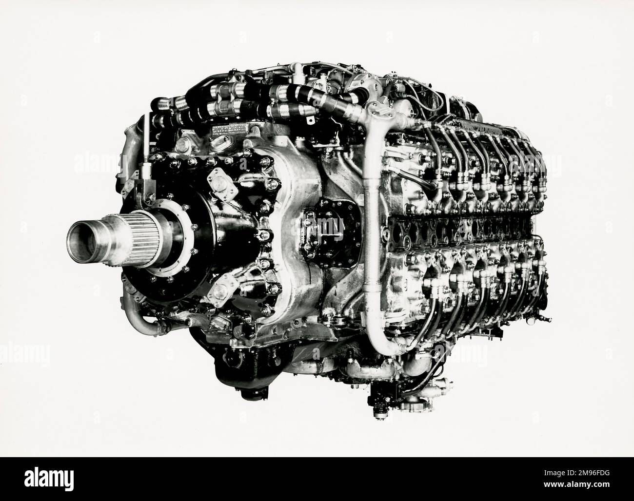 Sabre VA 24-Zylinder-Motor Stockfoto