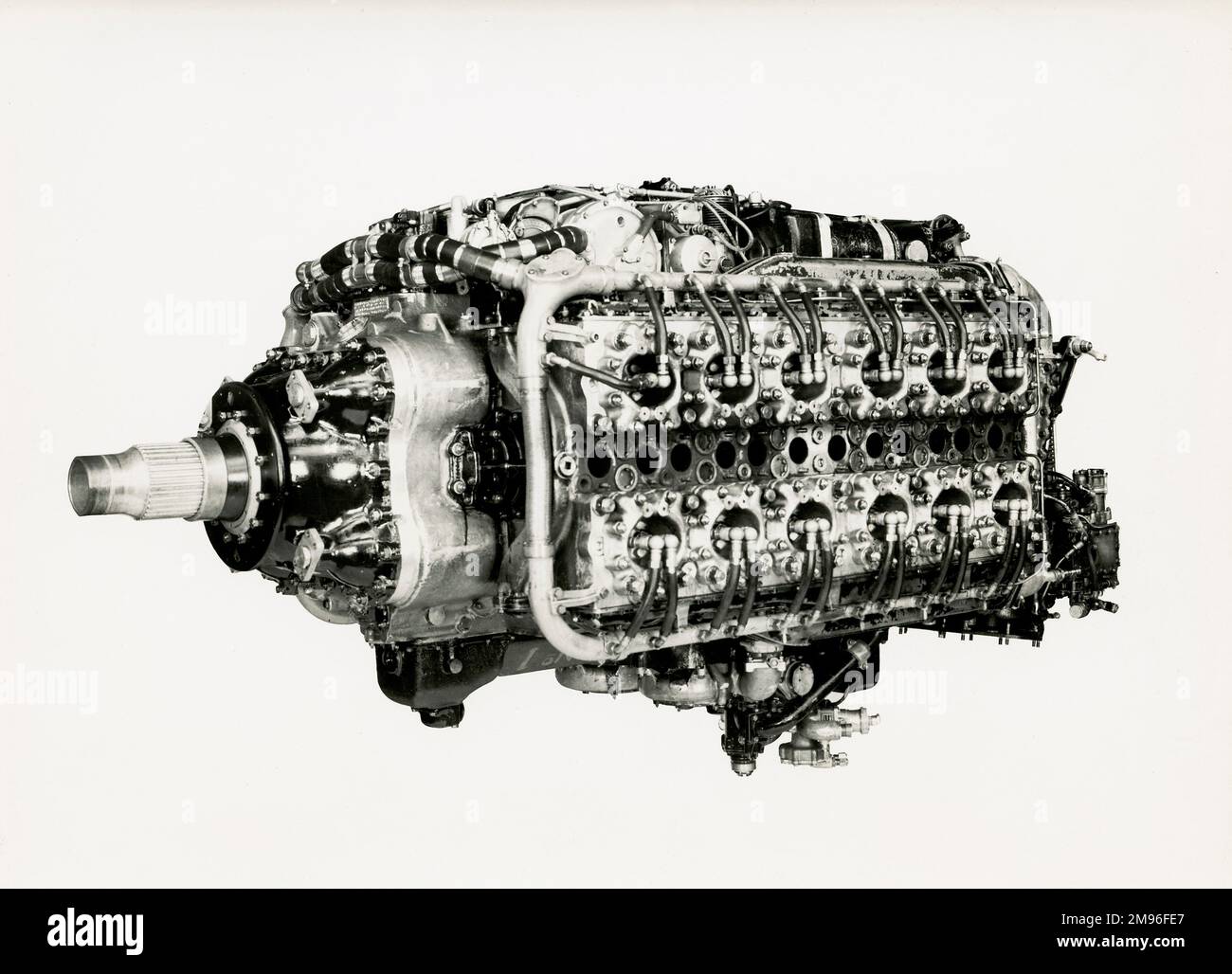 Sabre VA 24-Zylinder-Motor Stockfoto