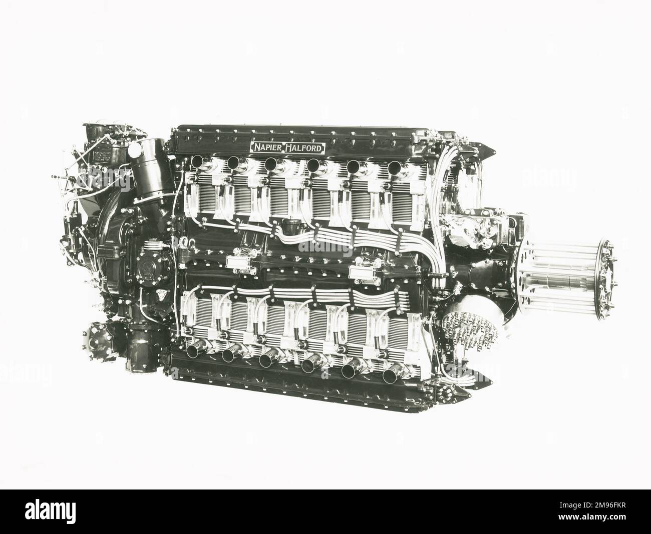 Napier Halford Dolch III Motor, dreiviertel Vorderansicht Stockfoto