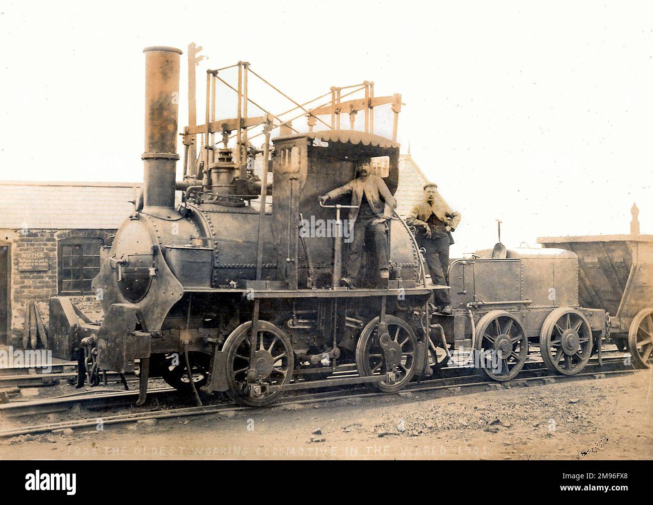 George Stephensons Hetton-Berglokomotive aus dem Jahr 1822, 1903 fotografiert Stockfoto