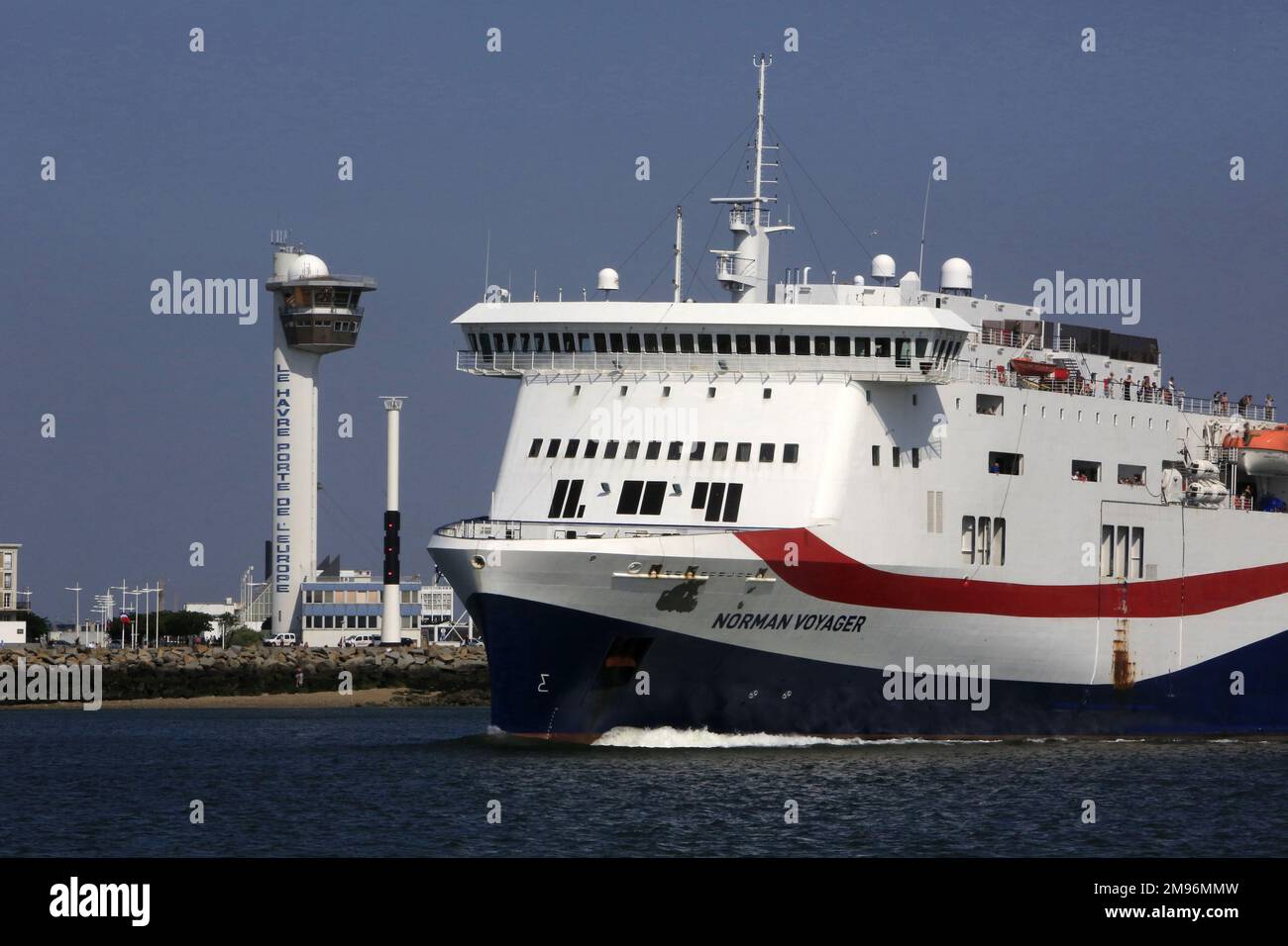 Norman Voyager. Fähre. Le Havre. Haute-Normandie. Seine-Maritime. Frankreich. Europa. Stockfoto