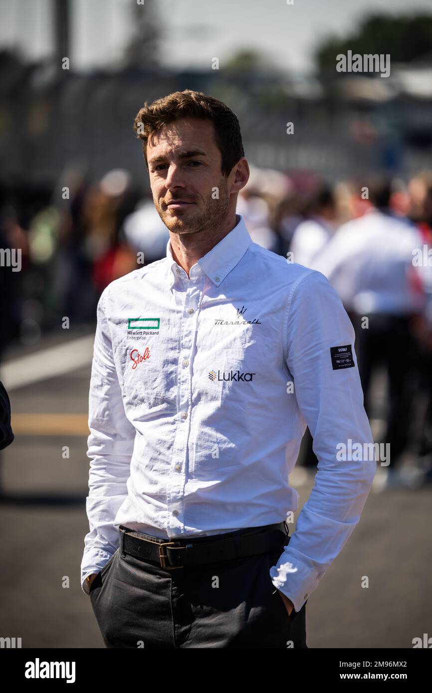 ROSSITER James (gbr), Maserati MSG Racing Team Principal, Portrait Grill de Depart, Startraster beim 2023 Mexico City ePrix, 1. Tagung der ABB FIA Formel E World Championship 2022-23, auf dem Autodromo Hermanos Rodriguez vom 12. Bis 14. Januar, in Mexiko-Stadt, Mexiko - Foto: Germain Hazard/LiveMedia Stockfoto